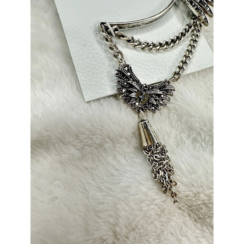NEW Free People Birds Of A Feather Cocktail Earring Ear Party Cuff Sparkle Retro - Picture 3 of 5